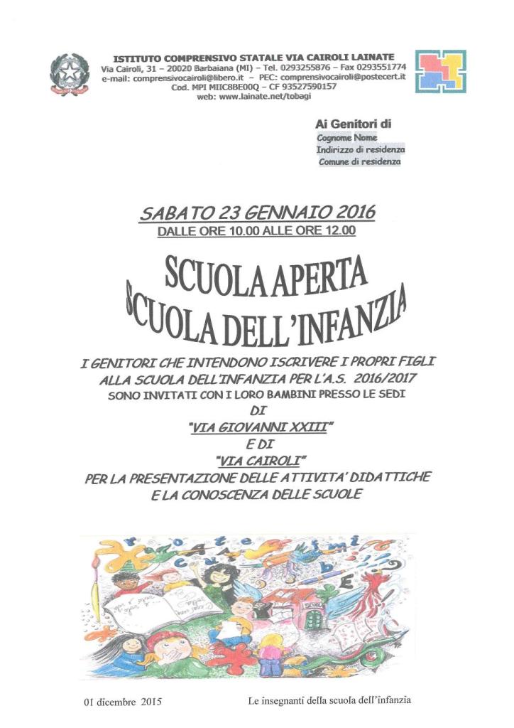 Scuola aperta infanzia