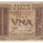 Moneta da 10 Lire con spiga, simbolo della valuta italiana, con quotazione attuale visibile.