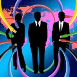 Rappresentazione grafica delle professioni future più richieste, con icone di diverse carriere e tecnologie emergenti.