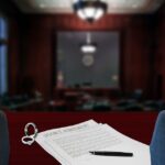 Due coniugi separati discutono su un documento legale riguardante la pensione di reversibilità.