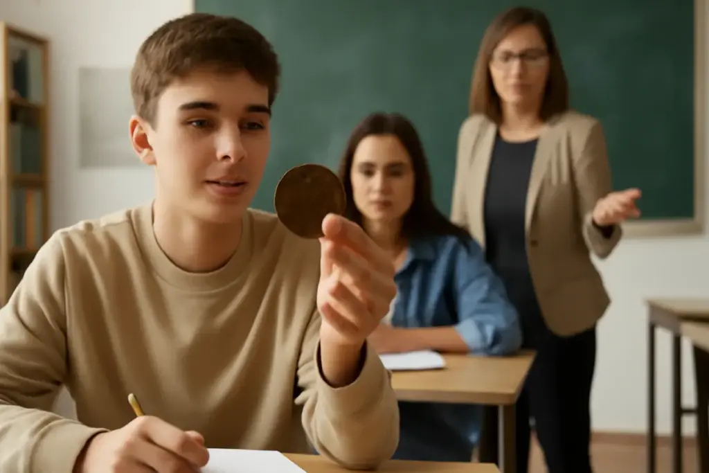 Qual è la moneta più curiosa mai portata dagli studenti? Scopri il pezzo che ha suscitato domande inaspettate