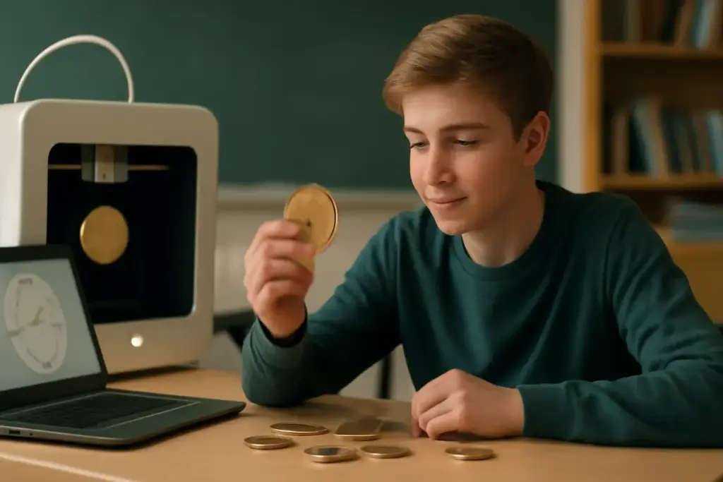 Stampa 3D e monete nella scuola: come utilizzare la tecnologia per rendere la numismatica più coinvolgente
