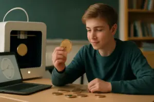 Stampa 3D e monete nella scuola: come utilizzare la tecnologia per rendere la numismatica più coinvolgente